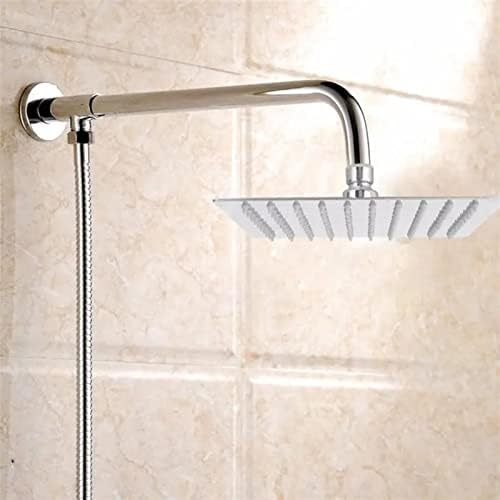 לחץ גבוה ראש המקלחת 8 אינץ ' מרובע דק במיוחד נירוסטה שירותים גשמים ראש מקלחת עליון המרסס