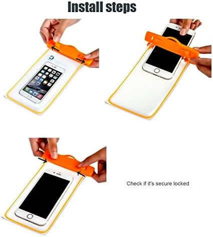 (4Pack) אוניברסלי מקרה עמיד למים, CaseHQ IPX8 עמיד למים טלפון נרתיק יבש התיק עבור iPhone 11 12 pro XR/8/8plus/7/7plus/6/6/6