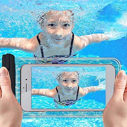 עמיד למים מקרה טלפון נייד PVC שקוף מתחת למים טלפון נייד נרתיק יבש התיק 2PCS ציוד שחייה