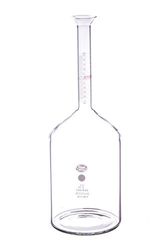 Wilmad-LabGlass LG-4319-120 כיול/מדידה הבקבוק, TC, 4000mL