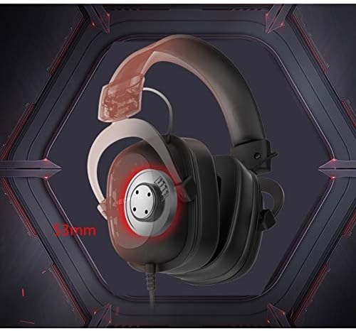 skko המשחקים אוזניות גיימינג אוזניות עם 7.1 סראונד סאונד מיקרופון נתיק רך זיכרון אטמי אוזניים למחשב PS4 נייד אוזניות